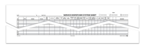 Service Dispatcher System Sheet