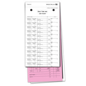 Job Time Tickets – JT-12-250-PSG – Peel & Stick – 3-Part – Pack of 250