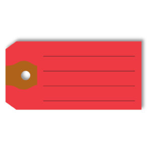 Multi-Purpose Tags – Red – 1-3/8" x 2-3/4" – Pack of 500
