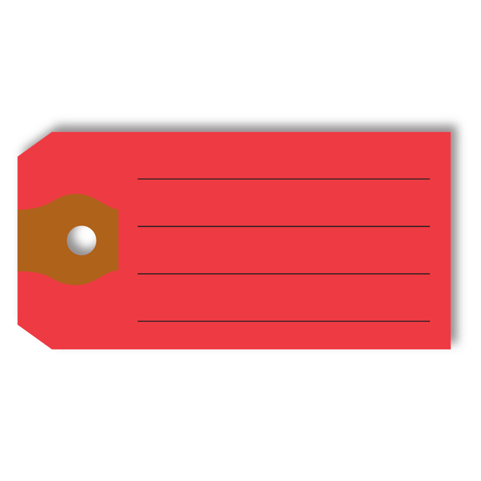 Multi-Purpose Tags – Red – 1-3/8" x 2-3/4" – Pack of 500