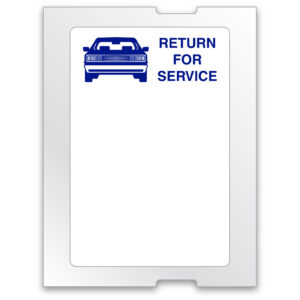 Static Cling Stock Labels – Blue Car – 2-1/4" x 1-1/2" – Roll of 500