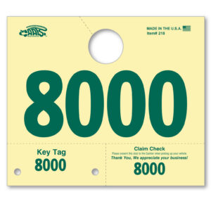 RL-78 Dispatch Numbers – Series 8000-8999 – 7" x 6" – Set of 1,000