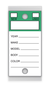 Color-Top Key Tags – Green Top Stock – 3" x 3" – Pack of 250 - Image 2