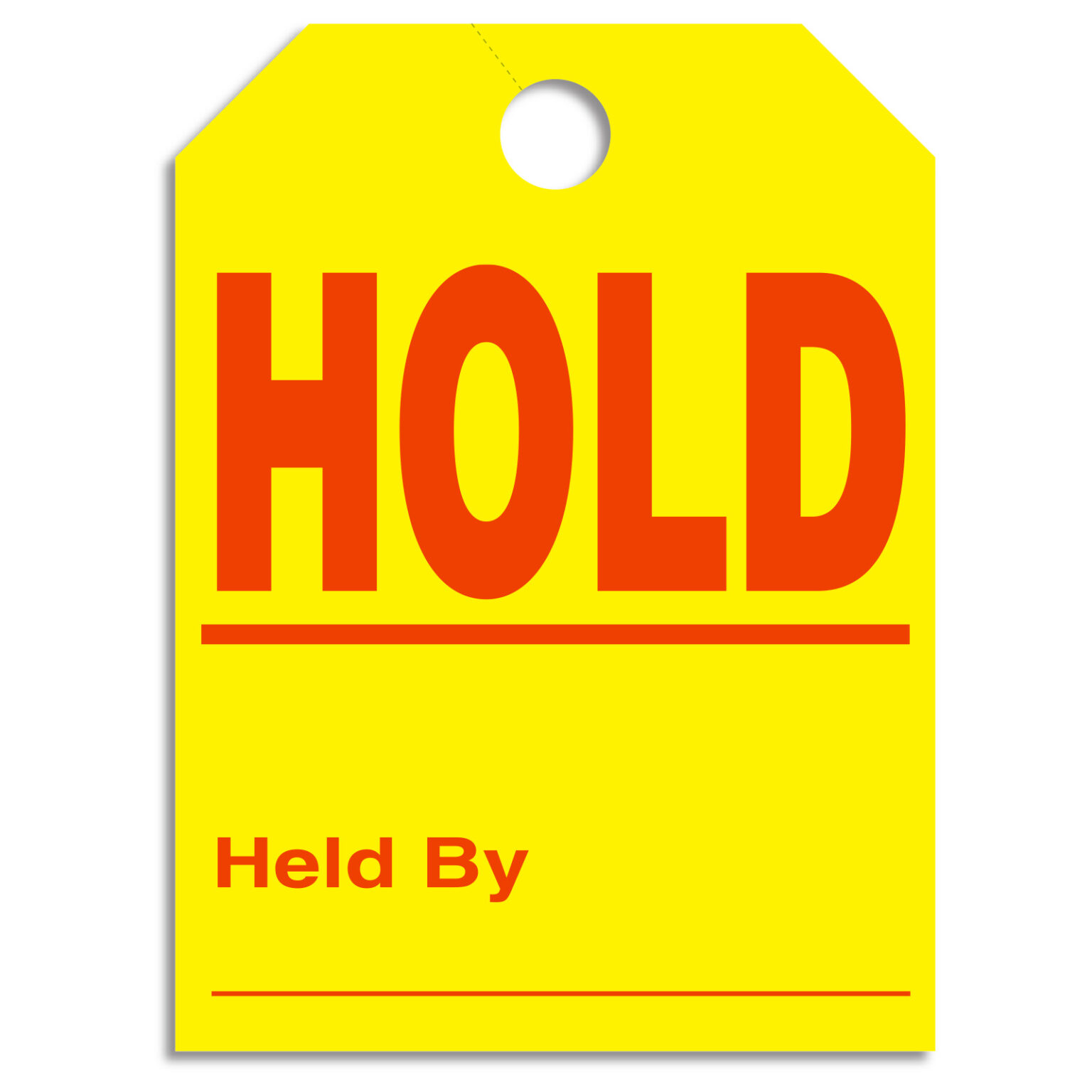 Mirror Sold / Hold Tags – 8-1/2" x 11-1/2" – Heavy Stock – Pack of 50