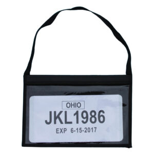 Demo License Plate Holder Tag Bag – 8-1/2" x 15" – Heavy Duty Vinyl