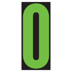 Vinyl Number Window Stickers – 5-1/2" – For Sale – Pack of 12
