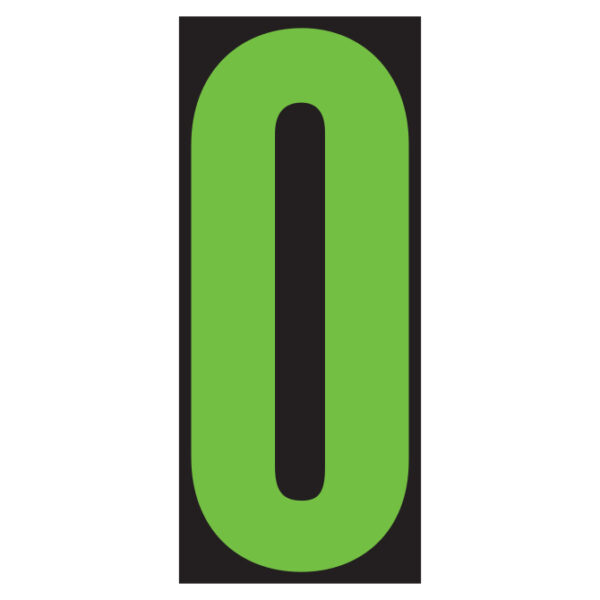 Vinyl Number Window Stickers – 5-1/2" – For Sale – Pack of 12