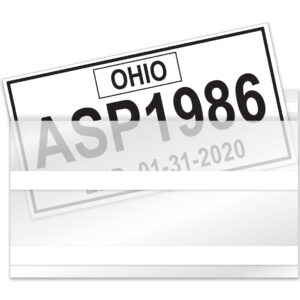 License Plate Tag Bags with Adhesive - Qty. 100