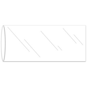 License Plate Tag Bags – Heavy Duty 2 Mil Plastic – 6-3/8" x 15" – Pack of 100