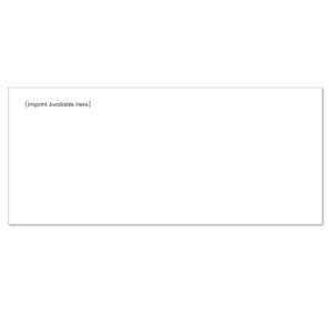 Imprinted 10 Regular White Wove Envelopes – Custom Printed